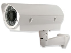 Camera housing with built in LED's