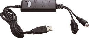 The Video to USB adaptor supplied with the weatherproof webcam will let you capture video at 30FPS and at 640 x 480 resolution