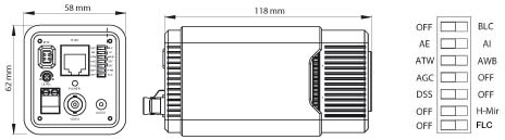 SONY colour mono camera high resolution