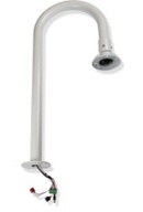Pole mount dome swan neck