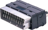 SCART to video and audio adaptor plug