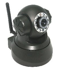 Pan and Tilt IP webcam for Websites in Black Pan and Tilt IP webcam for Websites in Black