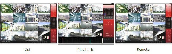 Professional DVR Software supplied with the 9 bit capture card